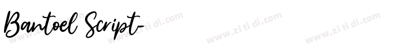 Bantoel Script字体转换 Bantoel Script字体转换